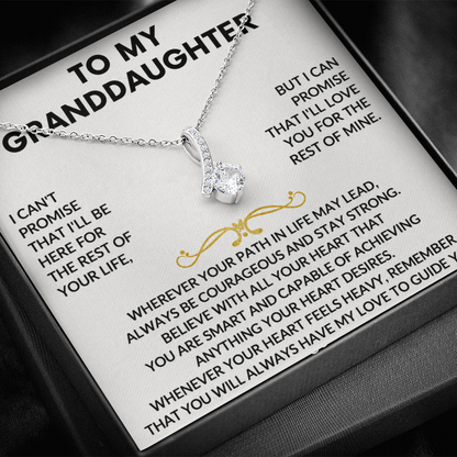 To my Granddaughter - Love pendant necklace