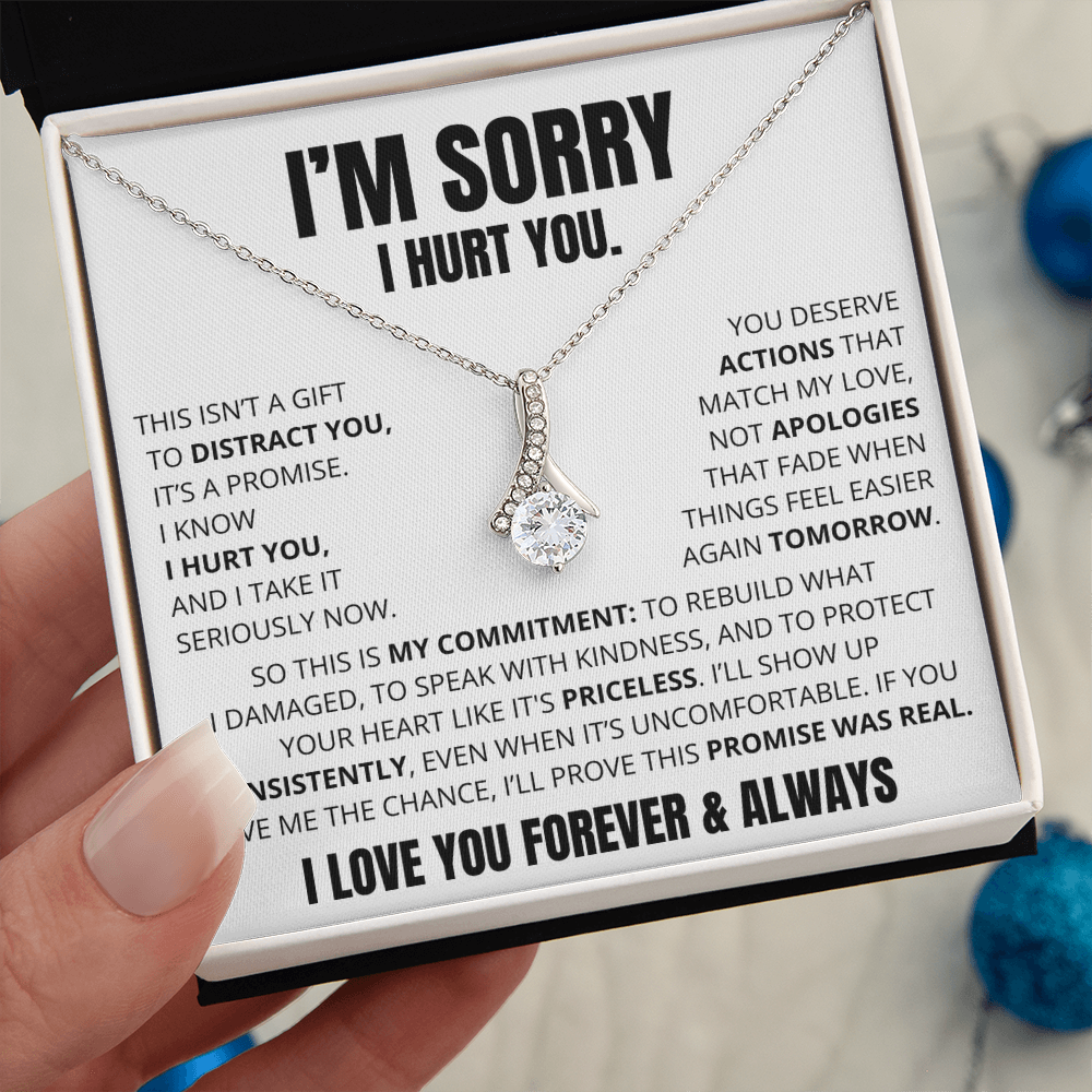Apology Necklace for Her – “This Is My Promise”