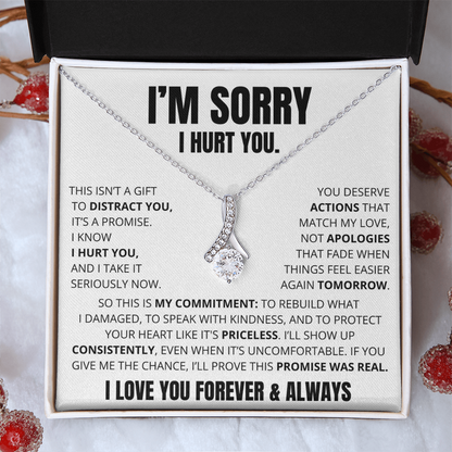 Apology Necklace for Her – “This Is My Promise”