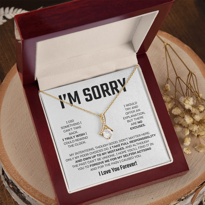 Apology Gift For Her - Alluring Beauty Necklace - I Take Full Responsibility