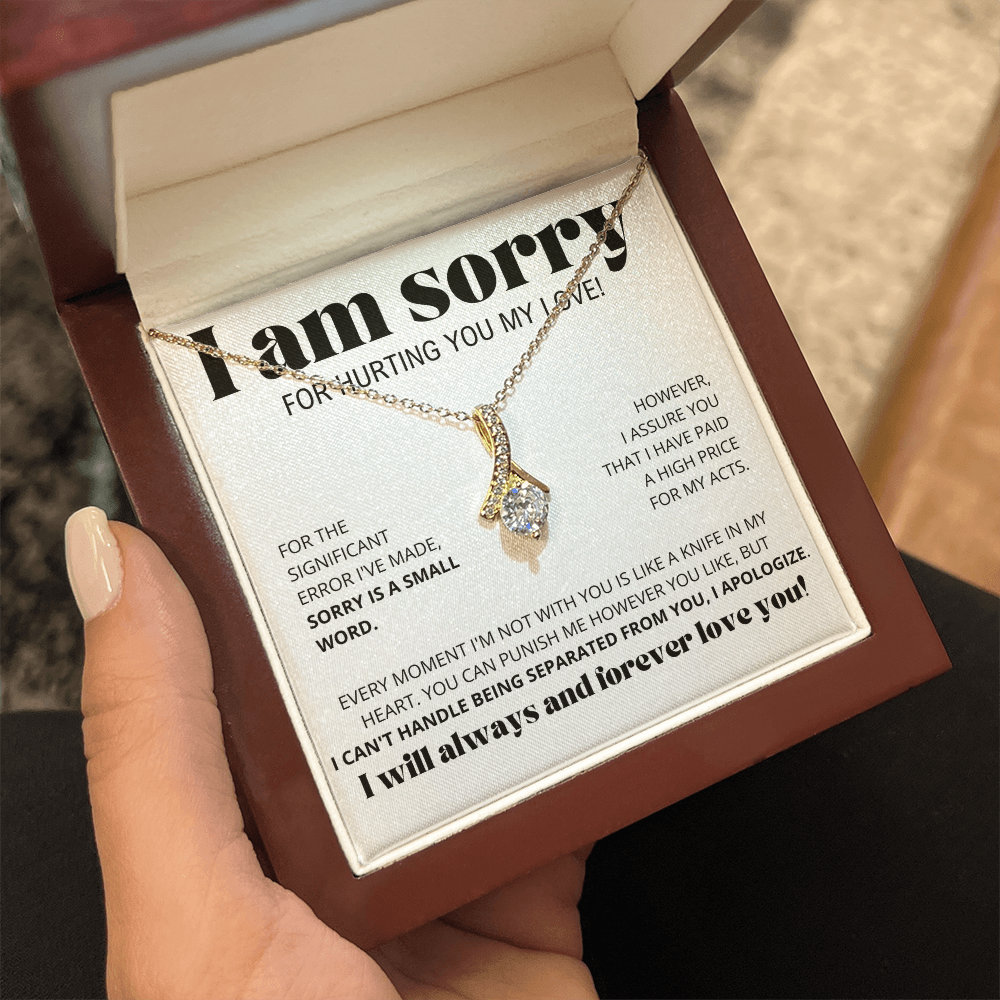 I Am Sorry for Hurting you my love - Alluring Beauty Necklace Gift Set