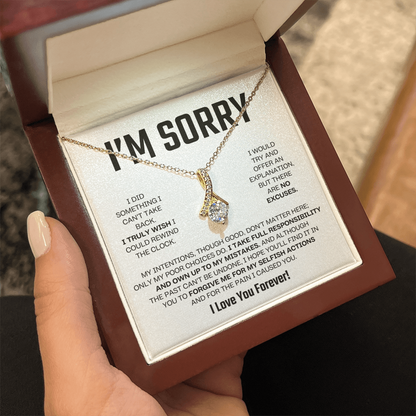 Apology Gift For Her - Alluring Beauty Necklace - I Take Full Responsibility