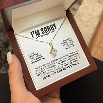 I'm Sorry I Hurt You Necklace – Let's Start Over – Heartfelt Apology Gift Set