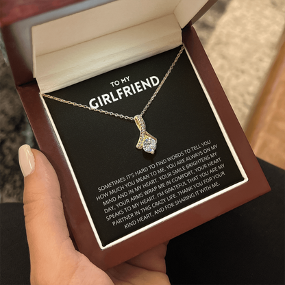 To My Girlfriend Necklace, Girlfriend Gift