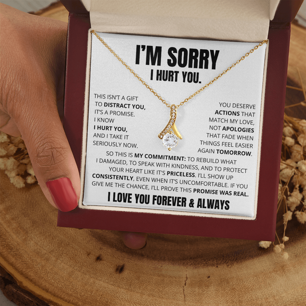 Apology Necklace for Her – “This Is My Promise”