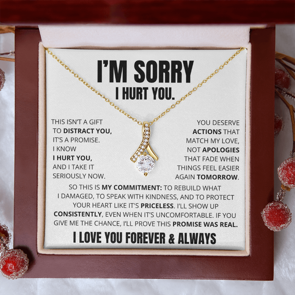 Apology Necklace for Her – “This Is My Promise”