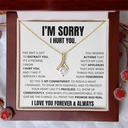 Apology Necklace for Her – “This Is My Promise”