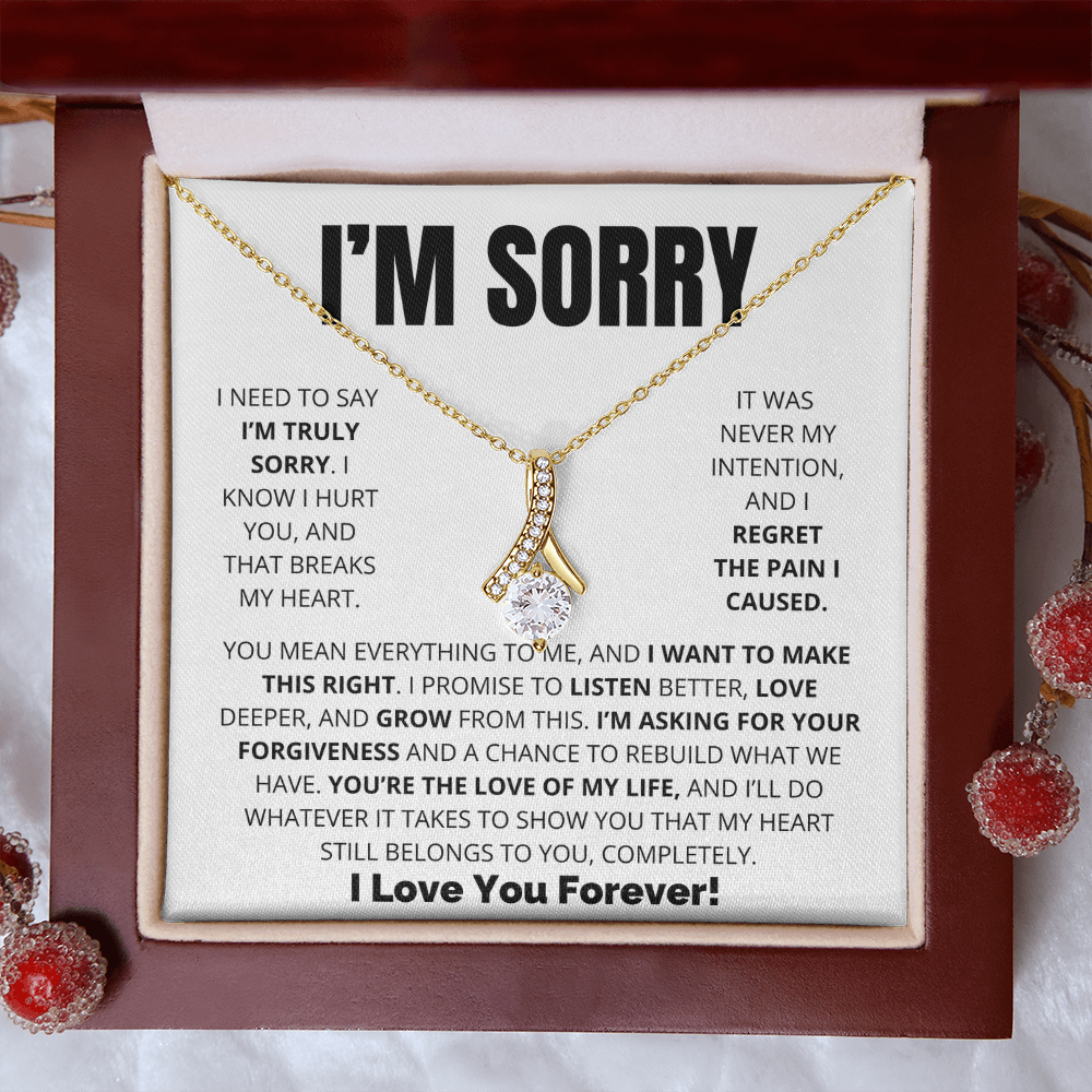 Apology Necklace for Her – “I Want to Make This Right”