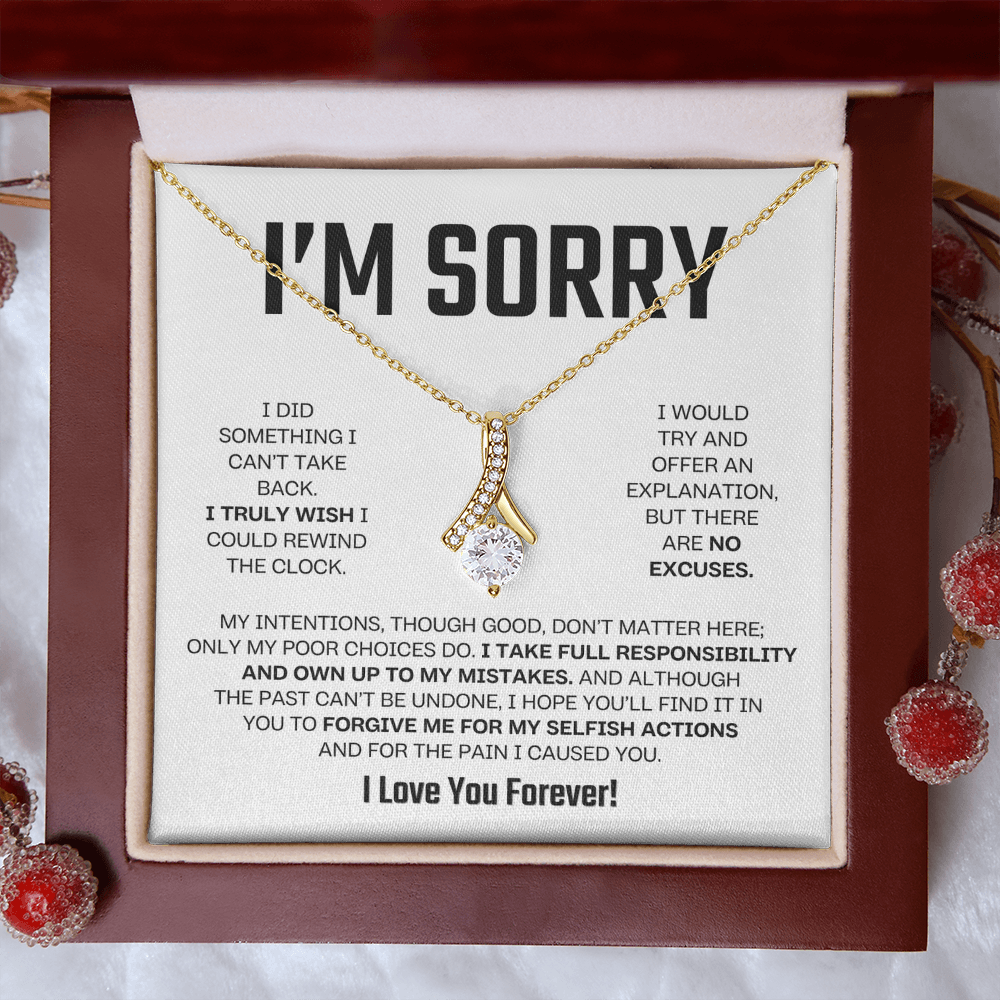 Apology Gift For Her - Alluring Beauty Necklace - I Take Full Responsibility