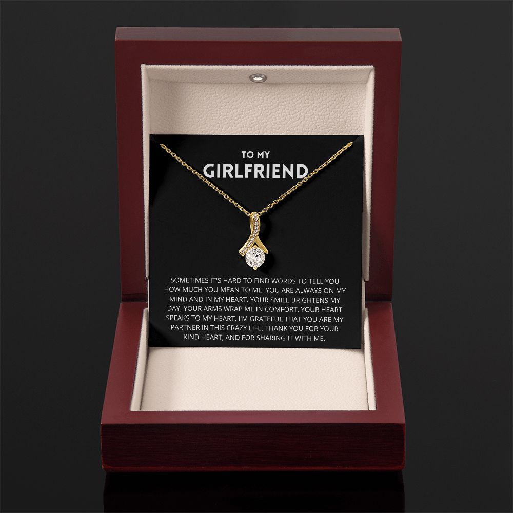 To My Girlfriend Necklace, Girlfriend Gift