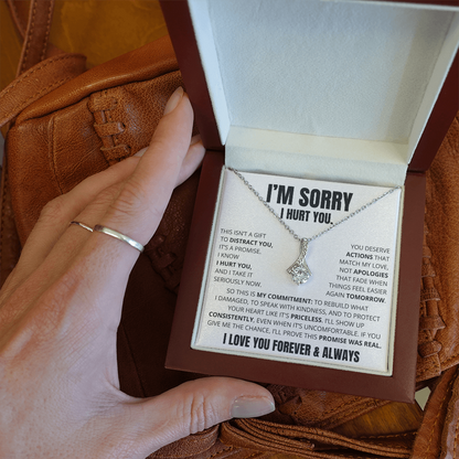 Apology Necklace for Her – “This Is My Promise”