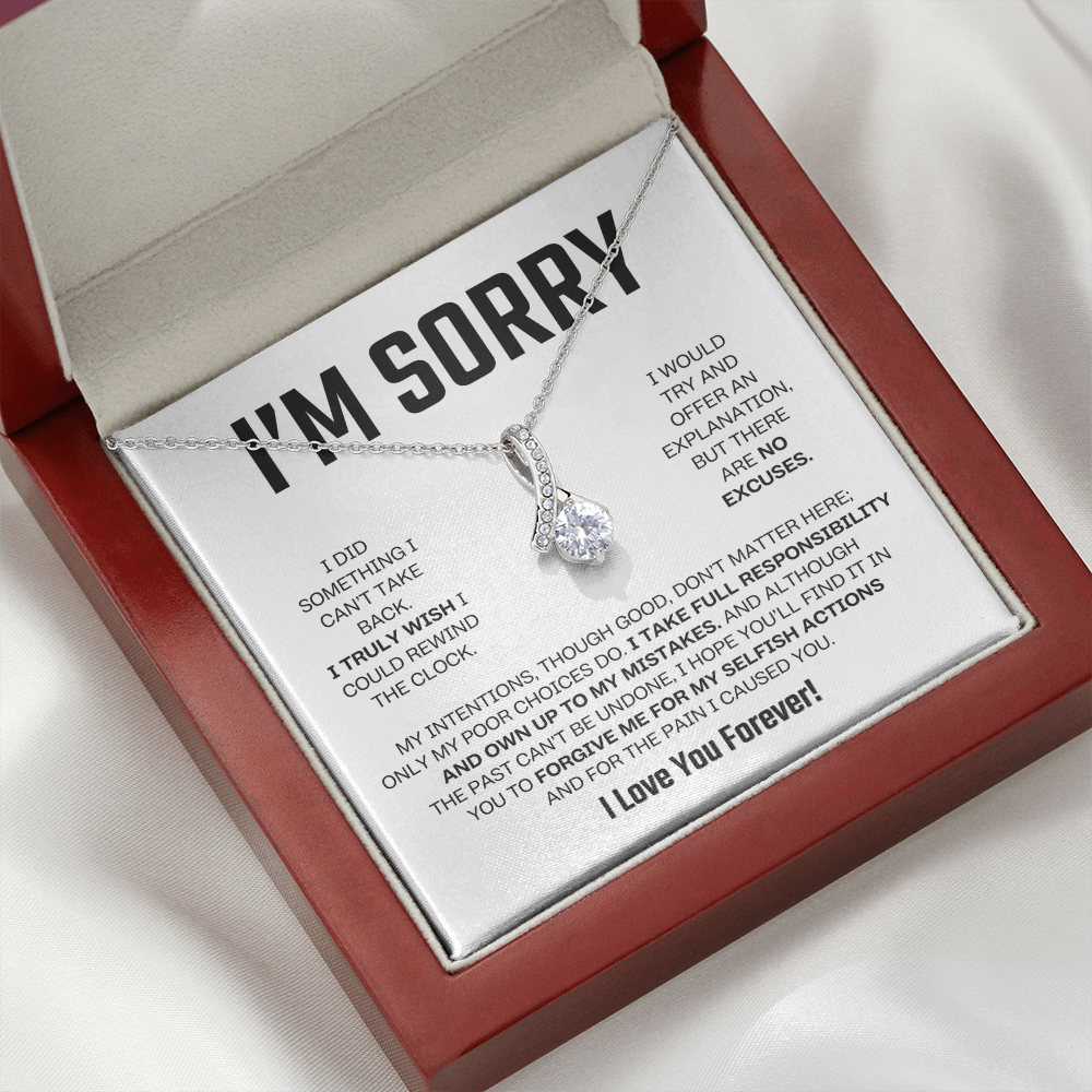 Apology Gift For Her - Alluring Beauty Necklace - I Take Full Responsibility