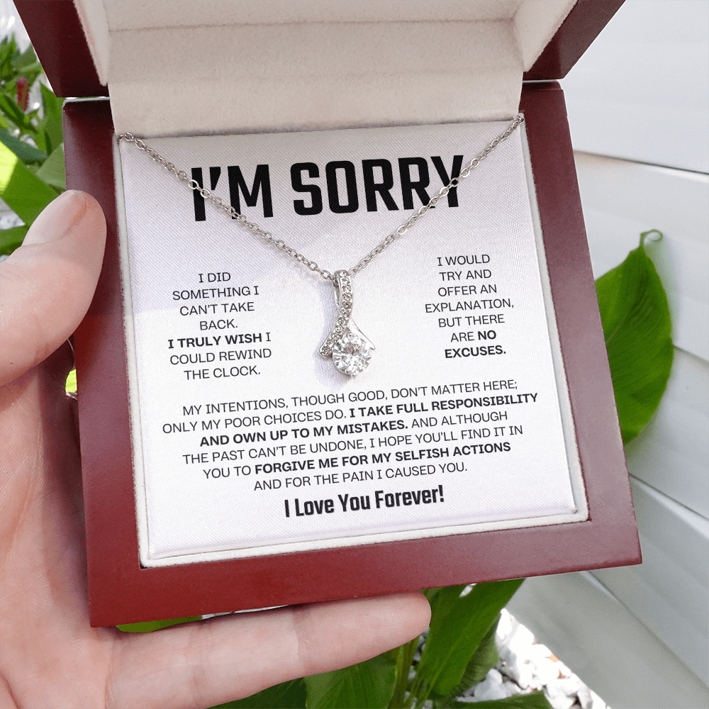 Apology Gift For Her - Alluring Beauty Necklace - I Take Full Responsibility