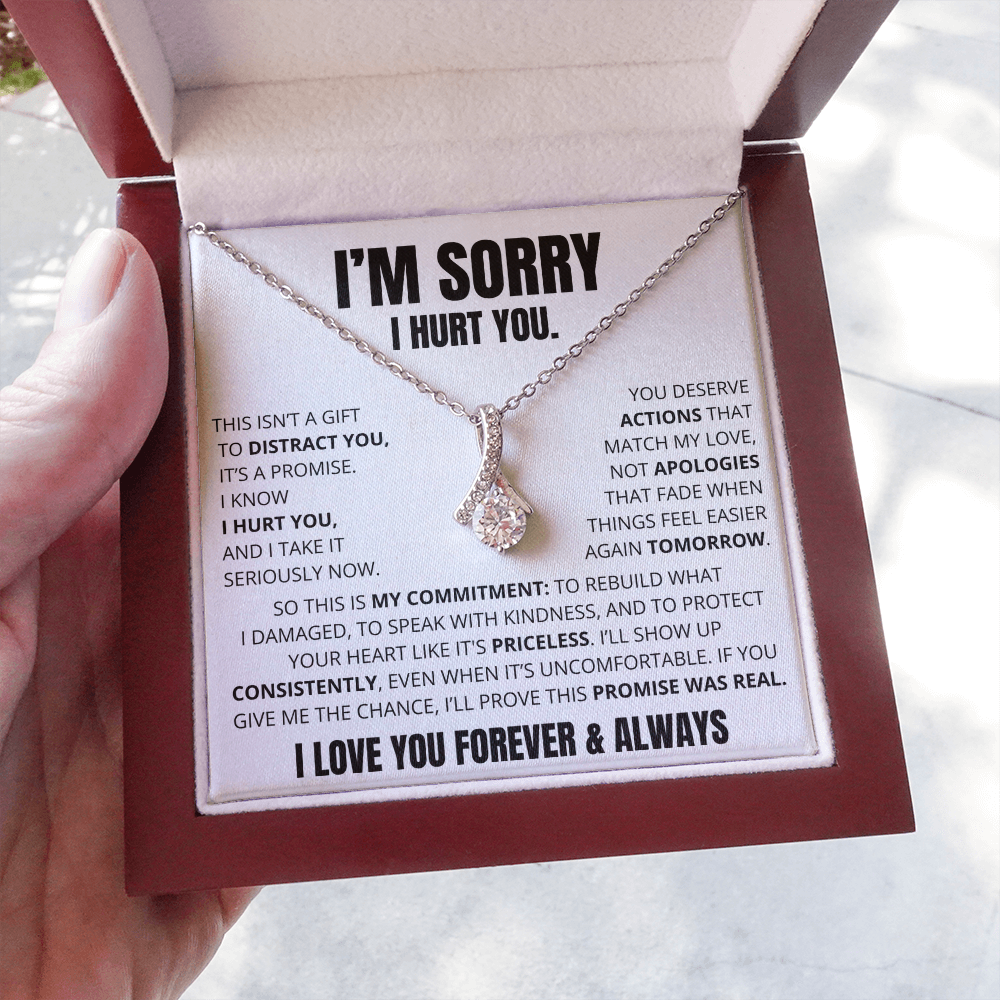 Apology Necklace for Her – “This Is My Promise”