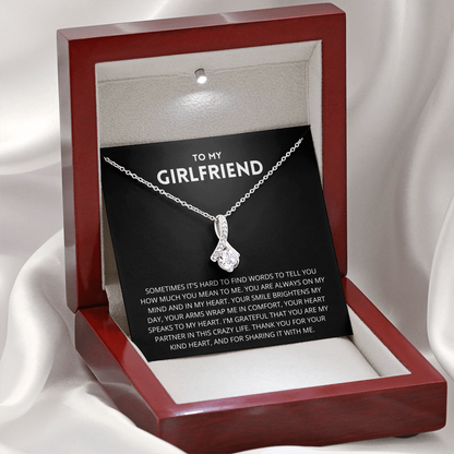 To My Girlfriend Necklace, Girlfriend Gift