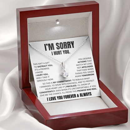 Apology Necklace for Her – “This Is My Promise”