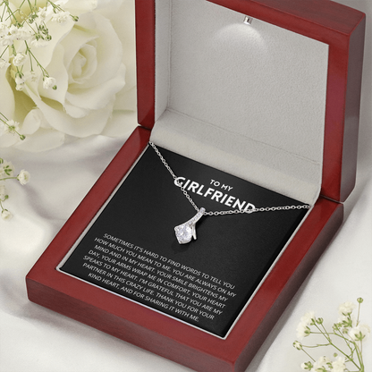 To My Girlfriend Necklace, Girlfriend Gift