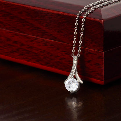 To My Bonus Daughter - Alluring Beauty Necklace Gift Set