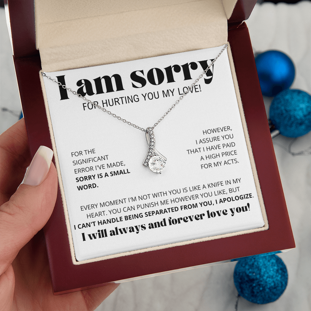 I Am Sorry for Hurting you my love - Alluring Beauty Necklace Gift Set