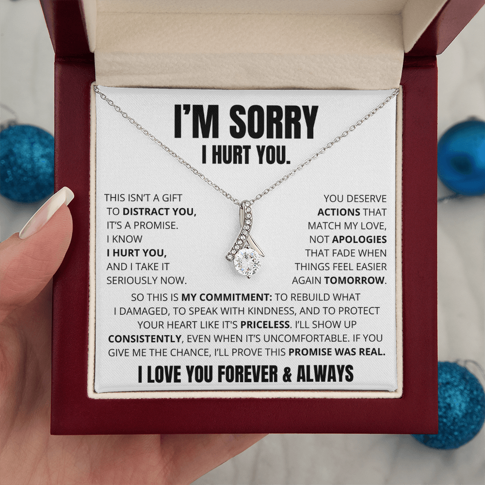 Apology Necklace for Her – “This Is My Promise”
