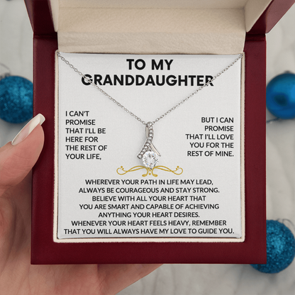 To my Granddaughter - Love pendant necklace