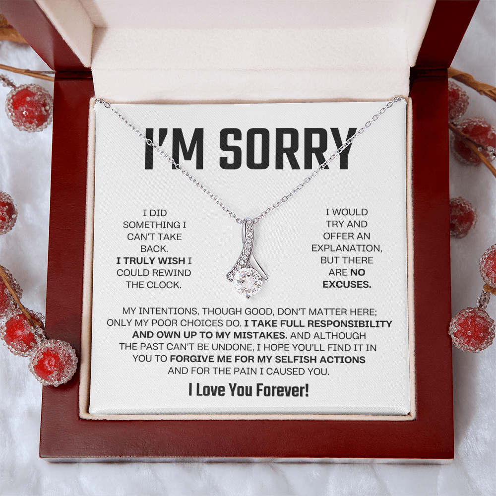 Apology Gift For Her - Alluring Beauty Necklace - I Take Full Responsibility