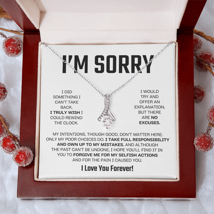 Apology Gift For Her - Alluring Beauty Necklace - I Take Full Responsibility