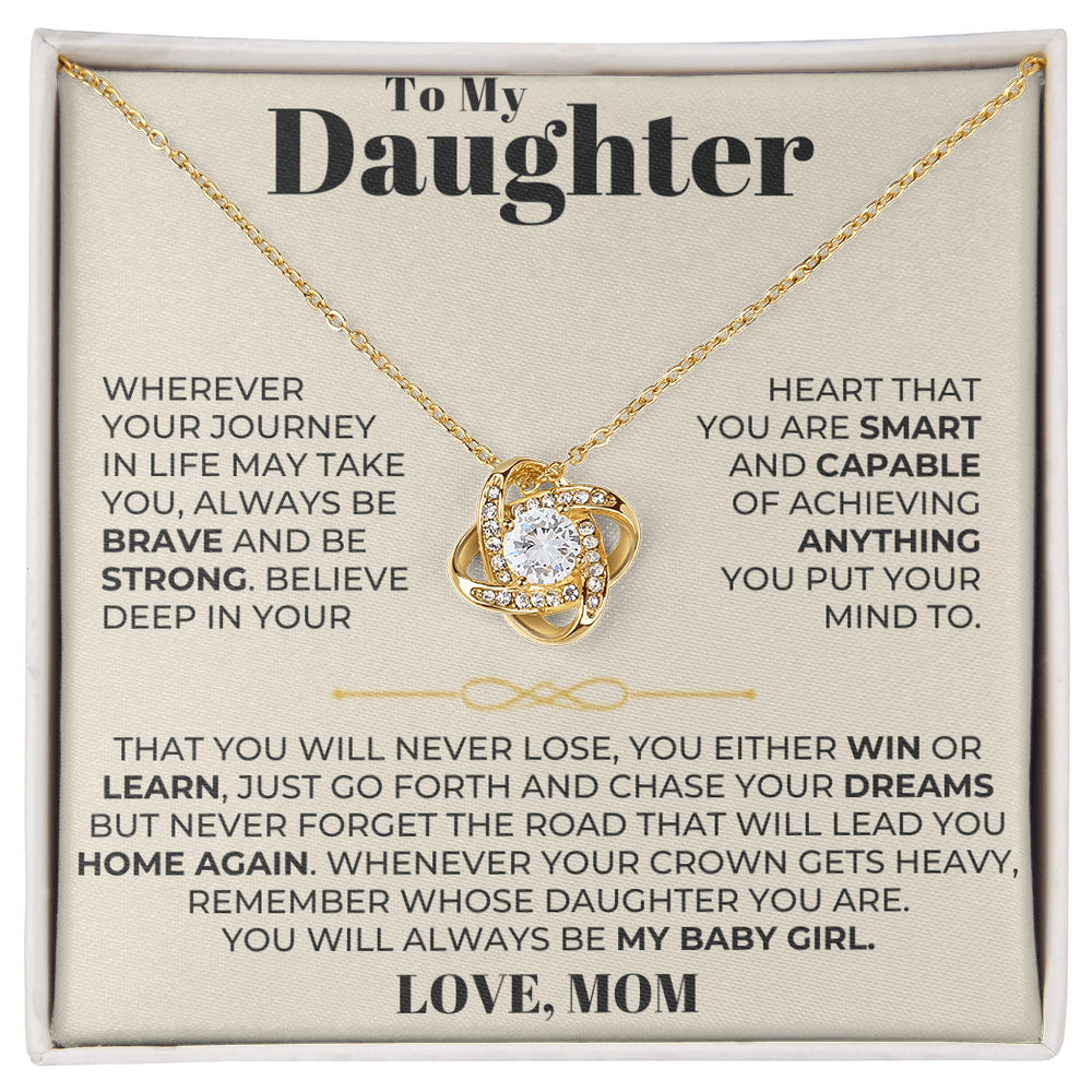 To My Daughter - Love Knot Gift Set - From Mom - CFG204LKM