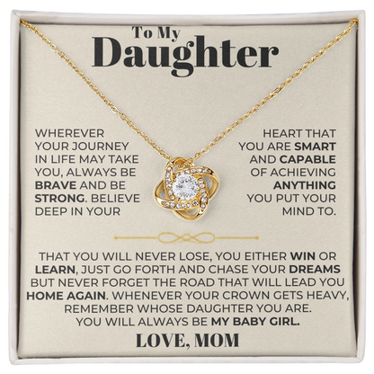 To My Daughter - Love Knot Gift Set - From Mom - CFG204LKM