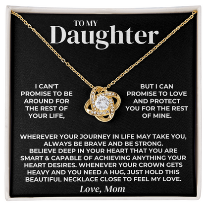 To My Daughter - Love Mom - Necklace Gift Set