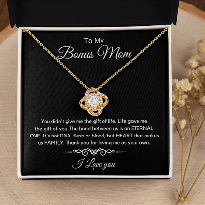 To My Bonus Mom - Love Diamond Necklace