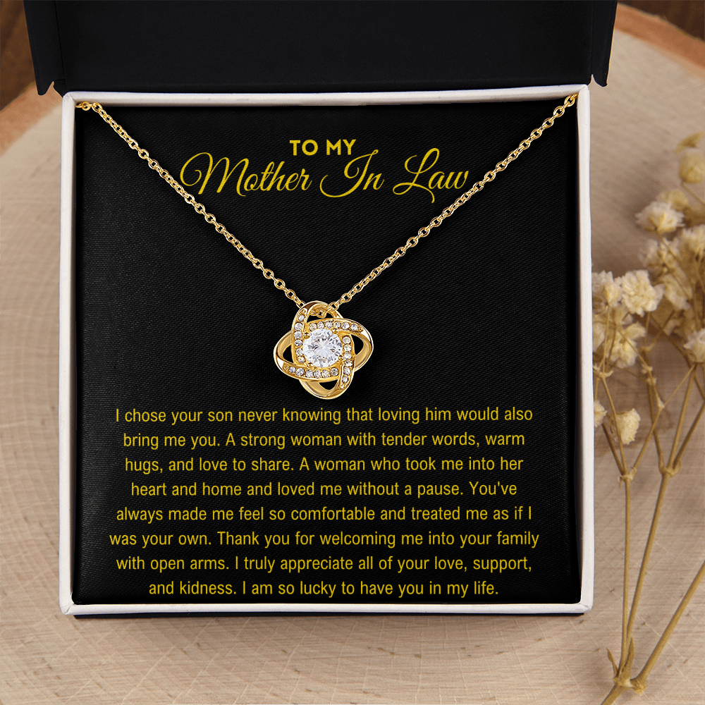 Mother In Law Gift - Love Knot Necklace