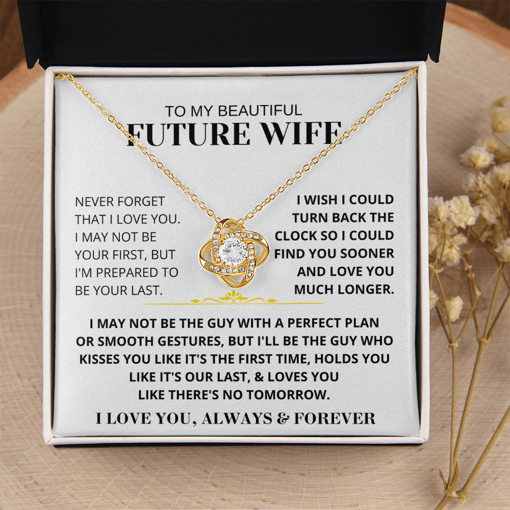 To My Beautiful Future Wife - Love Knot Gift Set