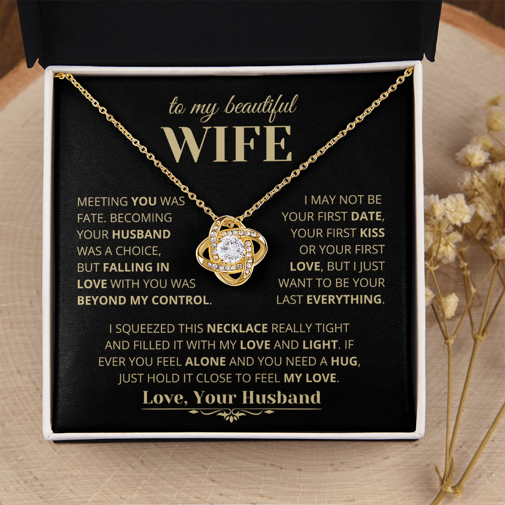 Beautiful Gift For Wife, "Meeting You Was Fate"
