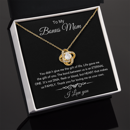 To My Bonus Mom - Love Diamond Necklace