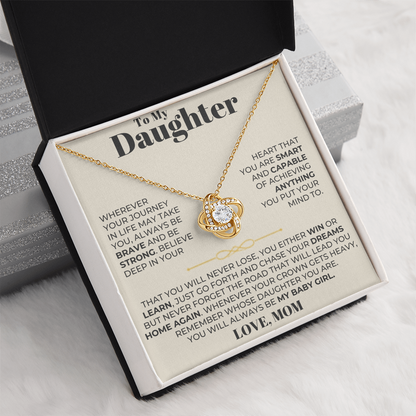 To My Daughter - Love Knot Gift Set - From Mom - CFG204LKM