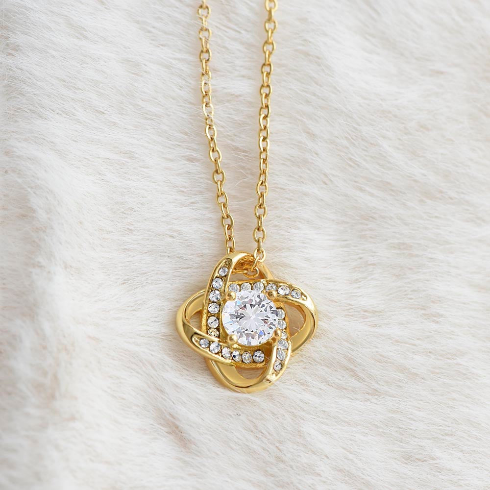 To My Beautiful Niece - Love Knot Necklace Gift Set