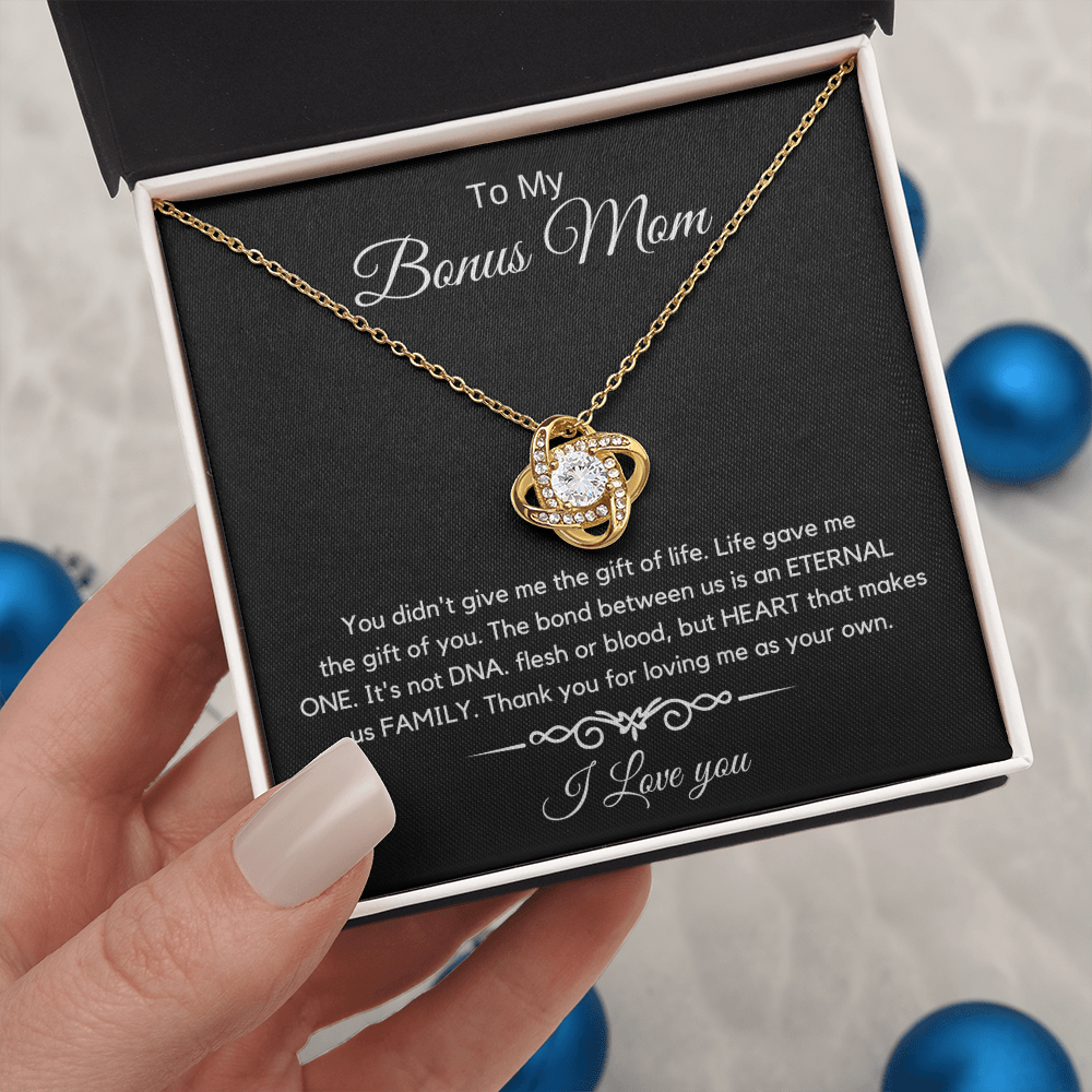 To My Bonus Mom - Love Diamond Necklace