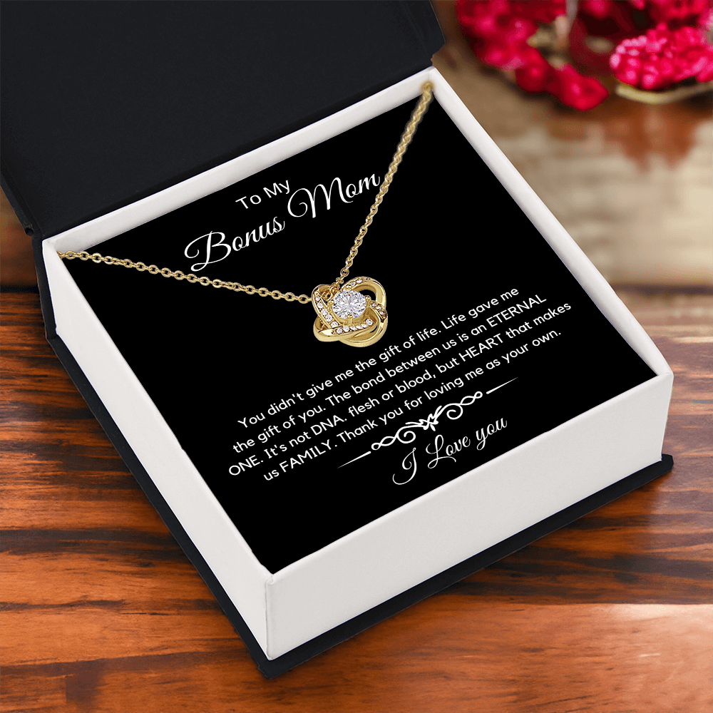 To My Bonus Mom - Love Diamond Necklace