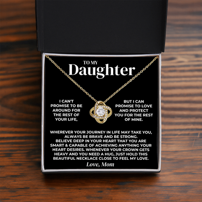 To My Daughter - Love Mom - Necklace Gift Set