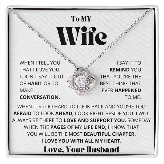 To My Wife - I can't Live without you - Charming Family Gift