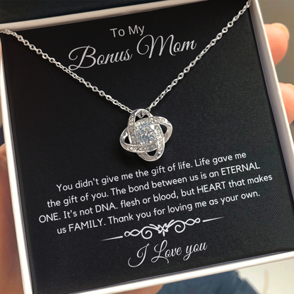 To My Bonus Mom - Love Diamond Necklace