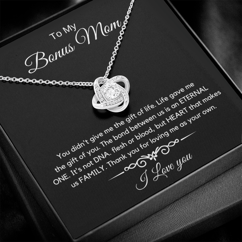 To My Bonus Mom - Love Diamond Necklace