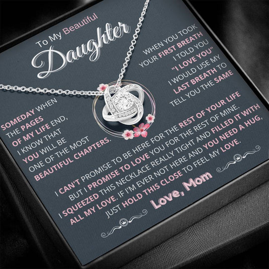 Heartfelt Gift for Daughter from Mom - Promise - CHARMING FAMILY GIFT LLC 