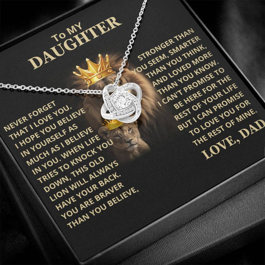 Beautiful Daughter Gift, "This old lion will always have your back"