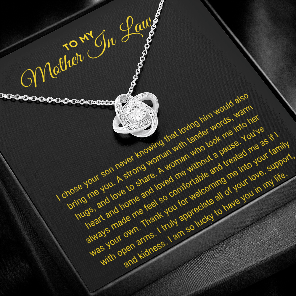 Mother In Law Gift - Love Knot Necklace