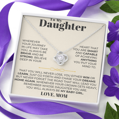 To My Daughter - Love Knot Gift Set - From Mom - CFG204LKM