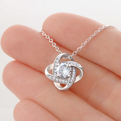 To The Mother Of My Man - Love Knot Necklace Gift Set