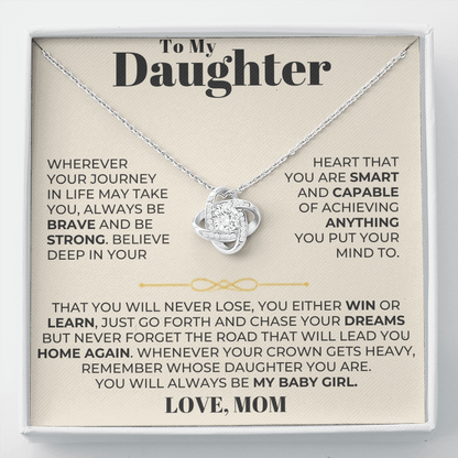 To My Daughter - Love Knot Gift Set - From Mom - CFG204LKM