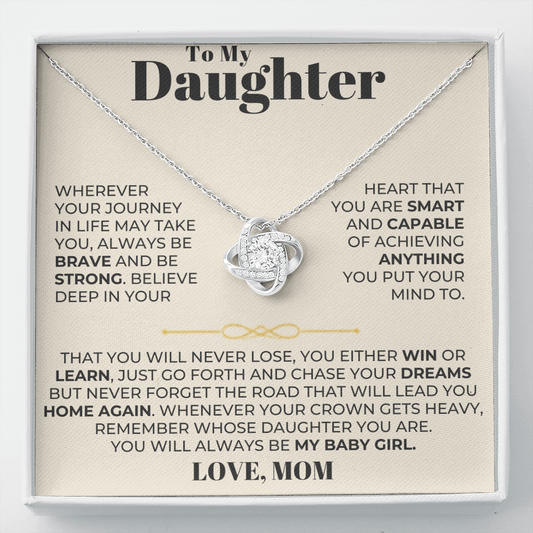 To My Daughter - Love Knot Gift Set - From Mom - CFG204LKM